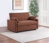 Portland Boucle Upholstered Sleeper Sofa Bed in Copper and Black by Coaster - COA-350145 - Image 2 of 0