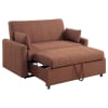 Portland Boucle Upholstered Sleeper Sofa Bed in Copper and Black by Coaster - COA-350145 - Image 5 of 0