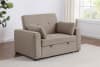 Edith Upholstered Convertible Sleeper Sofa Bed in Beige Linen and Black by Coaster - COA-360146 - Image 2 of 0