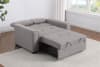 Edith Upholstered Convertible Sleeper Sofa Bed in Grey Linen and Black by Coaster - COA-360147 - Image 3 of 0