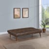 Jenson Upholstered Tufted Convertible Sofa Bed in Dark Coffee by Coaster - COA-360237 - Image 3 of 0