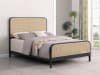 Lanewood Open Cane Webbing Metal Queen Bed in Black Finish by Coaster - COA-360250Q - Image 1 of 0
