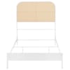 Amherst Twin Bed w/Woven Rattan Headboard in White Powder Coated Finish by Coaster - COA-360301T - Image 3 of 0
