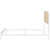 Amherst Twin Bed w/Woven Rattan Headboard in White Powder Coated Finish by Coaster - COA-360301T - Image 5 of 0