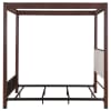Zimmerlee Upholstered Queen Canopy Bed in Rust Brown Finish by Coaster - COA-360331Q - Image 5 of 0