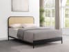Amherst Queen Bed w/Woven Rattan Headboard in Black Powder Coated Finish by Coaster - COA-360351Q - Image 1 of 0