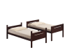 Littleton Twin Twin Bunk Bed in Espresso Finish by Coaster - 405051BRN - Image 4 of 0
