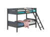 Littleton Twin Twin Bunk Bed in Grey Finish by Coaster - 405051GRY - Image 2 of 0