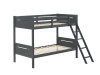 Littleton Twin Twin Bunk Bed in Grey Finish by Coaster - 405051GRY - Image 3 of 0
