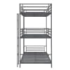 Maynard Triple Twin Bunk Bed in Gunmetal Finish by Coaster - 422670 - Image 3 of 0