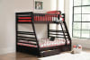 Ashton Storage Twin Full Bunk Bed in Cappuccino Finish by Coaster - 460184 - Image 1 of 0
