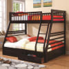 Ashton Storage Twin Full Bunk Bed in Cappuccino Finish by Coaster - 460184 - Image 2 of 0