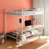 Bettoni Full/Twin Workstation Bunk Bed in Matte White Finish by Coaster - 460209WHT - Image 1 of 0