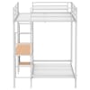 Bettoni Full/Twin Workstation Bunk Bed in Matte White Finish by Coaster - 460209WHT - Image 5 of 0