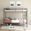 Carson Twin/Twin Bunk Bed with Angled Ladder in Glossy Black Finish by Coaster - 460334BLK - Image 2 of 0