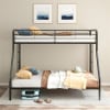 Carson Twin/Full Bunk Bed with Dual Ladders in Glossy Black Finish by Coaster - 460340BLK - Image 2 of 0