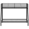 Carson Twin/Full Bunk Bed with Dual Ladders in Glossy Black Finish by Coaster - 460340BLK - Image 4 of 0
