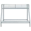 Carson Twin/Full Bunk Bed with Dual Ladders in Glossy Silver Finish by Coaster - 460340SVR - Image 4 of 0