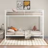 Alevera Twin/Twin Bunk Bed with Ladder in Matte White Finish by Coaster - 460361WHT - Image 2 of 0
