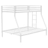 Alevera Twin/Full Bunk Bed with Ladder in Matte White Finish by Coaster - 460365WHT - Image 3 of 0