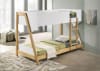 Wyatt Twin Over Twin Bunk Bed in White and Natural Finish by Coaster - COA-460510 - Image 1 of 0