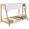 Wyatt Twin Over Twin Bunk Bed in White and Natural Finish by Coaster - COA-460510 - Image 2 of 0