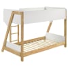 Wyatt Twin Over Twin Bunk Bed in White and Natural Finish by Coaster - COA-460510 - Image 5 of 0