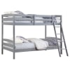 Rhea Twin Over Twin Bunk Bed in Grey Finish by Coaster - COA-460563T - Image 2 of 0