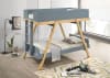 Frankie Twin Over Twin Bunk Bed in Blue and Natural Finish by Coaster - COA-460572T - Image 1 of 0