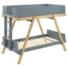 Frankie Twin Over Twin Bunk Bed in Blue and Natural Finish by Coaster - COA-460572T - Image 2 of 0