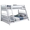 Holden Twin Over Full Bunk Bed in White Finish by Coaster - 460593WHT - Image 2 of 0
