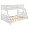 Holden Twin Over Full Bunk Bed in White Finish by Coaster - 460593WHT - Image 5 of 0