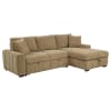 Pastrana Sleeper Sectional Sofa with RAF Chaise in Camel Fabric by Coaster - 500348 - Image 4 of 0