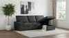 Demko Sleeper Sectional Sofa with Speaker and Storage Chaise in Granite Fabric by Coaster - 500355 - Image 2 of 0