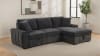 Pastrana Sleeper Sectional Sofa with RAF Chaise in Charcoal Grey Fabric by Coaster - 500359 - Image 1 of 0