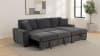 Pastrana Sleeper Sectional Sofa with RAF Chaise in Charcoal Grey Fabric by Coaster - 500359 - Image 2 of 0