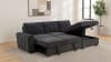 Pastrana Sleeper Sectional Sofa with RAF Chaise in Charcoal Grey Fabric by Coaster - 500359 - Image 3 of 0