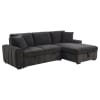 Pastrana Sleeper Sectional Sofa with RAF Chaise in Charcoal Grey Fabric by Coaster - 500359 - Image 4 of 0