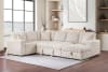 Devonshire Sleeper Sectional Sofa with Storage Chaise in Camel Fabric by Coaster - 501205 - Image 2 of 0