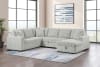 Devonshire Sleeper Sectional Sofa with Storage Chaise in Grey Fabric by Coaster - 501208 - Image 1 of 0