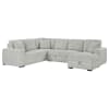 Devonshire Sleeper Sectional Sofa with Storage Chaise in Grey Fabric by Coaster - 501208 - Image 5 of 0