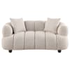 Whitney Upholstered Loveseat in Channel Tufted Woven Fabric by Coaster - 503722 - Image 3 of 0