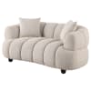 Whitney Upholstered Loveseat in Channel Tufted Woven Fabric by Coaster - 503722 - Image 4 of 0