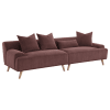 Elizabeth Corduroy Upholstered Extra Long Sofa in Wine Red by Coaster - COA-503957 - Image 2 of 0