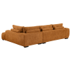 Camacho Upholstered Chaise Sectional Sofa in Orange Fabric and Black by Coaster - COA-503975 - Image 5 of 0