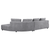 Toscano Upholstered Sectional Sofa in Grey Fabric and Black by Coaster - COA-504075 - Image 4 of 0