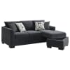 Storey Upholstered Sleeper Sectional Chaise Sofa in Dark Grey and Black by Coaster - COA-504777 - Image 4 of 0