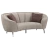 Ellorie Channel Back Curved Loveseat in Soft Beige Upholstery by Coaster - COA-504838 - Image 3 of 0
