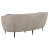 Ellorie Channel Back Curved Loveseat in Soft Beige Upholstery by Coaster - COA-504838 - Image 5 of 0
