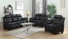 Finley Loveseat in Black Leatherette Upholstery by Coaster - 506552 - Image 2 of 0